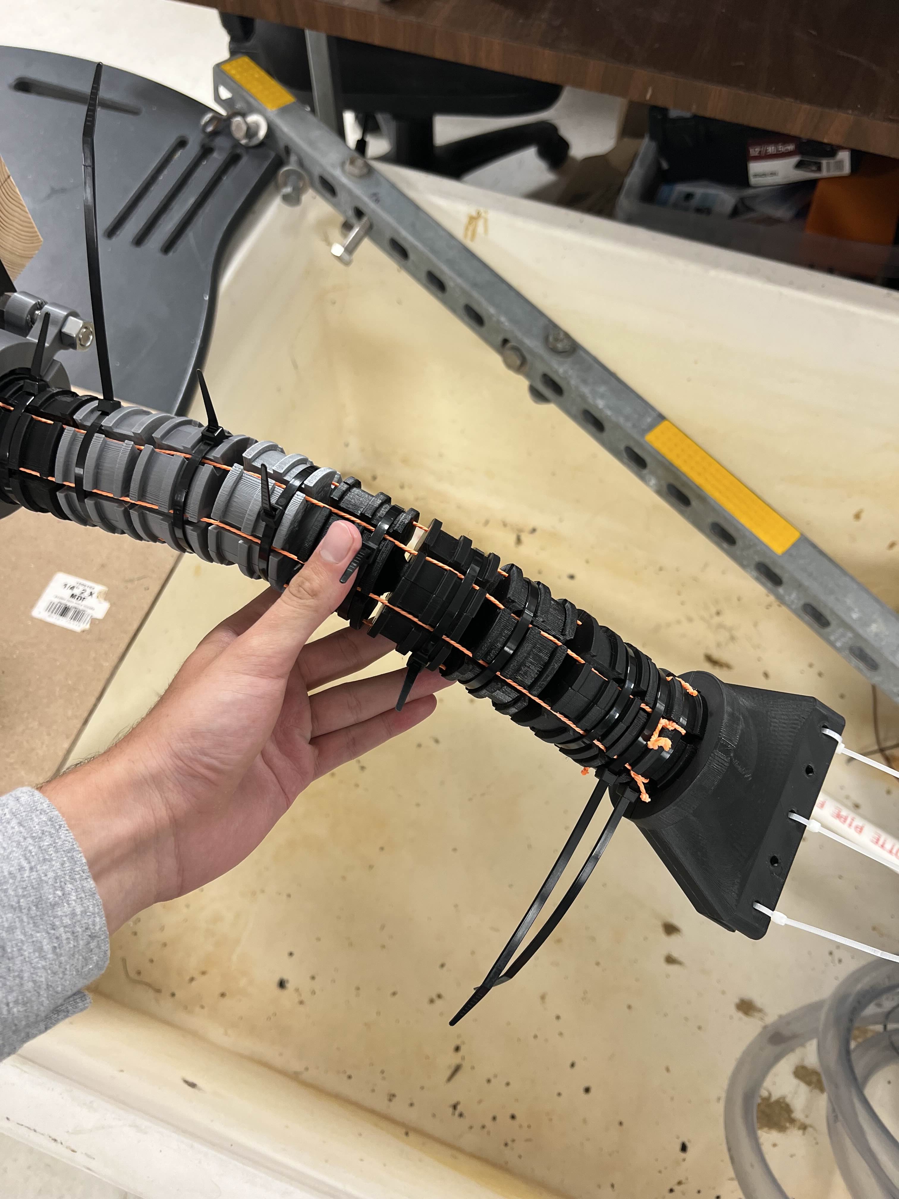 Prototype 3 — articulated tail with SMA wires